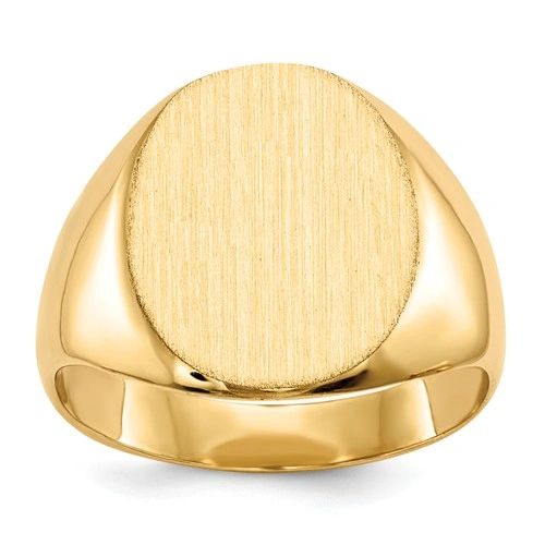 Big Circular Signet Ring (QR2442-11)