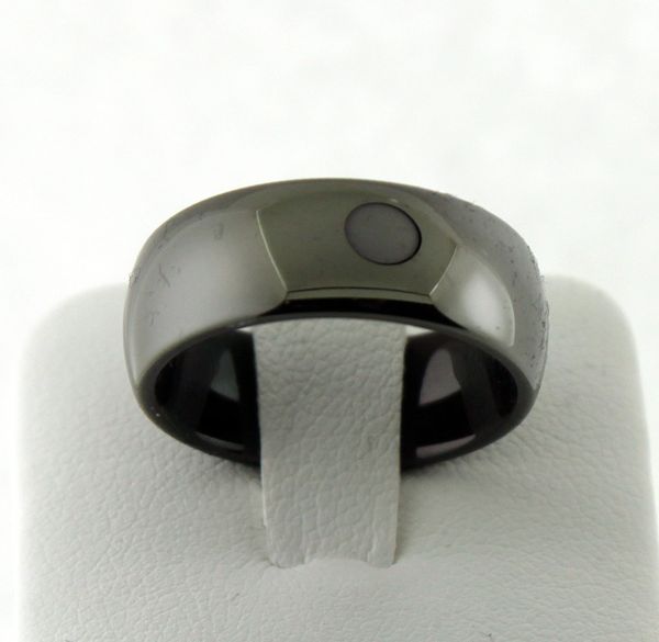 8mm Black Tungsten Wedding Band