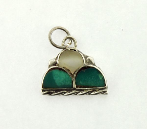 Small Turquoise Hill Design Charm
