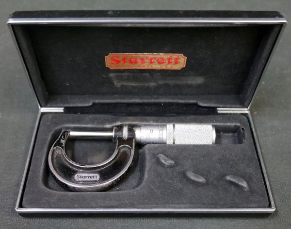 Starrett No. 436 1-2" Micrometer Machinist Tool