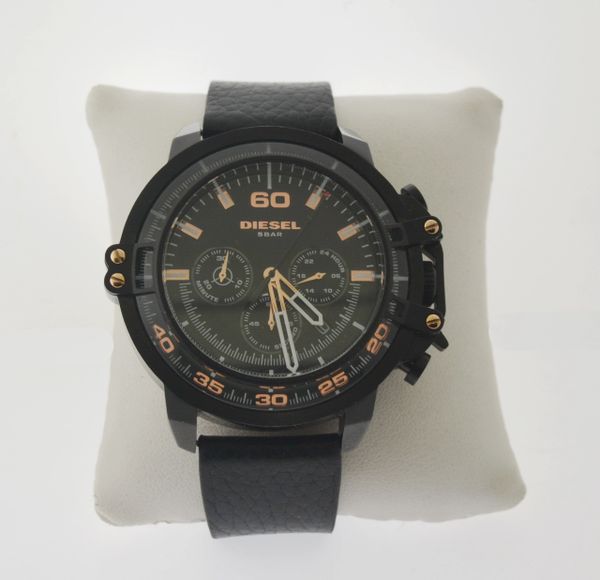 Diesel DZ4409 Deadeye Black Leather Chronograph Men’s Watch