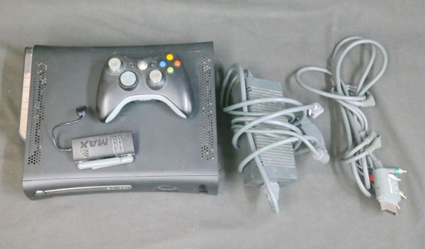 Microsoft Xbox 360 Elite 120GB Black Console w/Controller, Cables, & Wifi Adapater