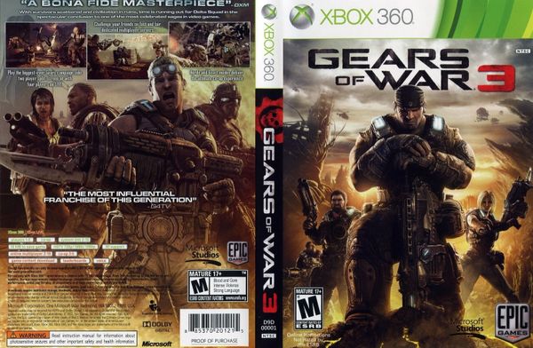 Gears of War 3 (Microsoft Xbox 360, 2011)