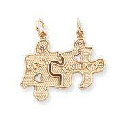 Large Best Friends Puzzle Pieces Break-apart Pendant (JC-042)