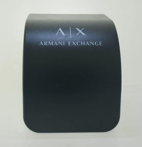 Armani Exchange Enzo Black Dial Stainless/Silicone Bracelet 46mm Watch AX1826