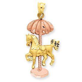 Two Tone Carousel Pendant (JC-961)