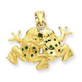 Enameled Frogs Pendant (JC-103)