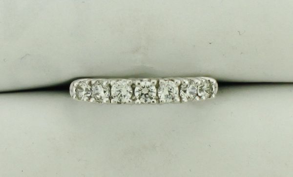 14K White Gold 0.70 Carat Diamond Anniversary Band