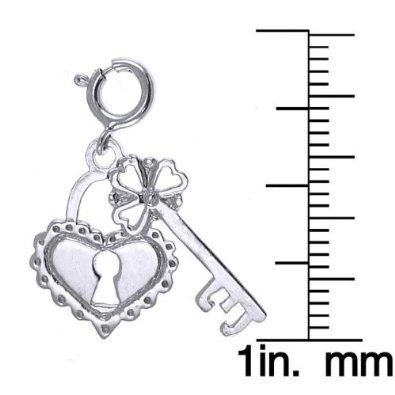 Heart Lock with Key Charm (JC-653)