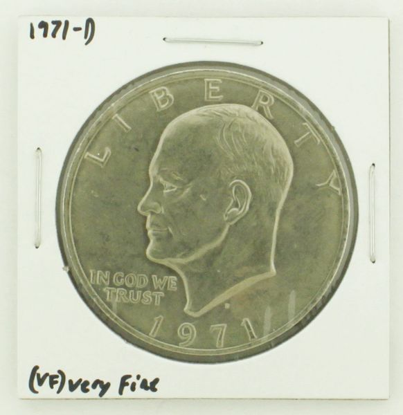 1971-D Eisenhower Dollar RATING: (VF) Very Fine N2-2511-12