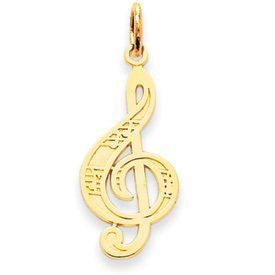 Music Note Treble Clef Charm (JC-754)