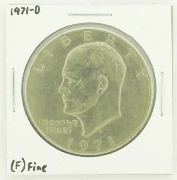 1971-D Eisenhower Dollar RATING: (F) Fine N2-2512-14