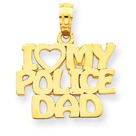 I Love My Police Dad Charm (JC-765)