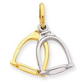 Two Tone Stirrups Charm (JC-791)