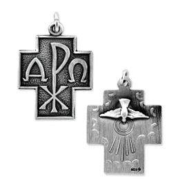 Alpha Omega Cross Pendant (JC-884)