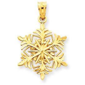 Diamond Cut Snowflake Pendant (JC-896)