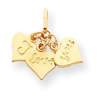 I Love You Three Hearts Charm (JC-977)