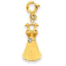 Two Tone Diamond Cut Dress Pendant (JC-990)