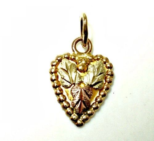 Heart with Three Leaves Charm (JC-1014)