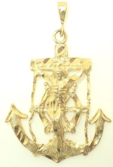 Large Anchor Crucifix Pendant (JC-1042)