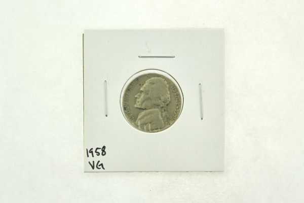 1958 Jefferson Nickel (VG) Very Good N2-3317-1