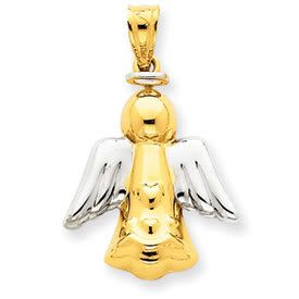 Rhodium Angel Pendant (JC-032)