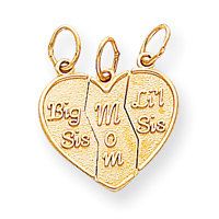 Break Apart Big Sis, Mom, Lil Sis Charm (JC-088)