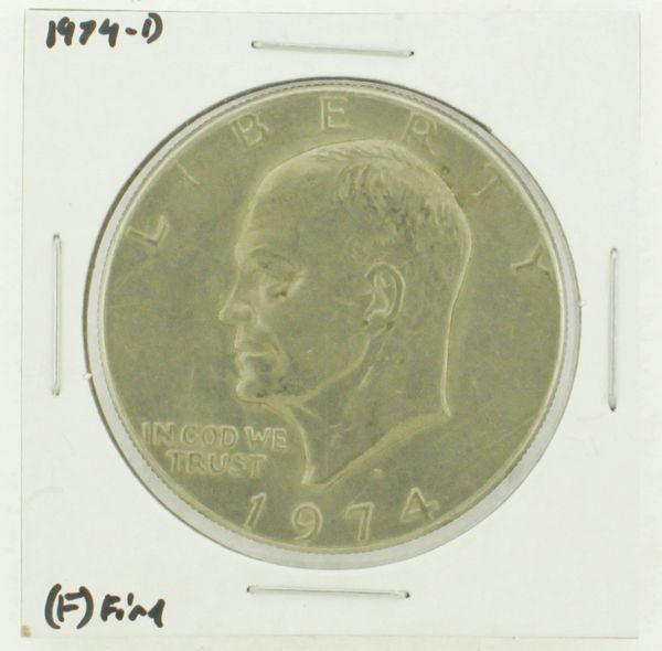 1974-D Eisenhower Dollar RATING: (F) Fine N2-3643-10