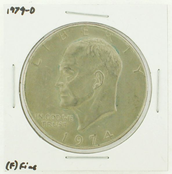 1974-D Eisenhower Dollar RATING: (F) Fine N2-3643-12