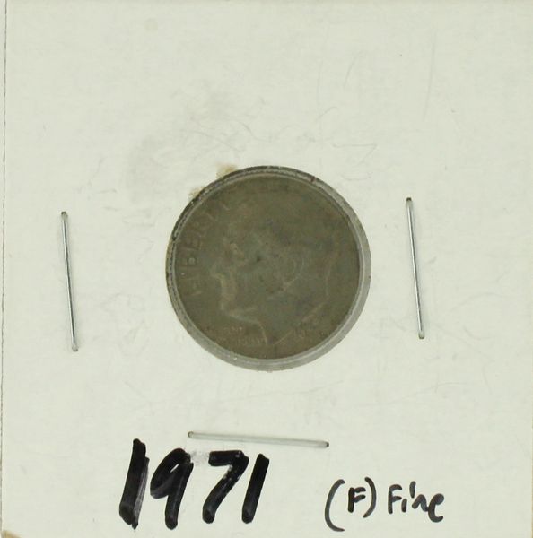 1971 United States Roosevelt Dime 90% Silver Rating : (F) Fine