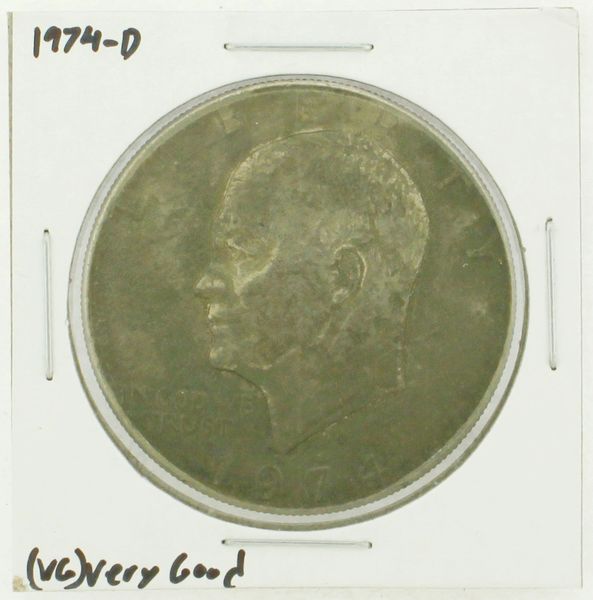 1974-D Eisenhower Dollar RATING: (VG) Very Good N2-3744-01