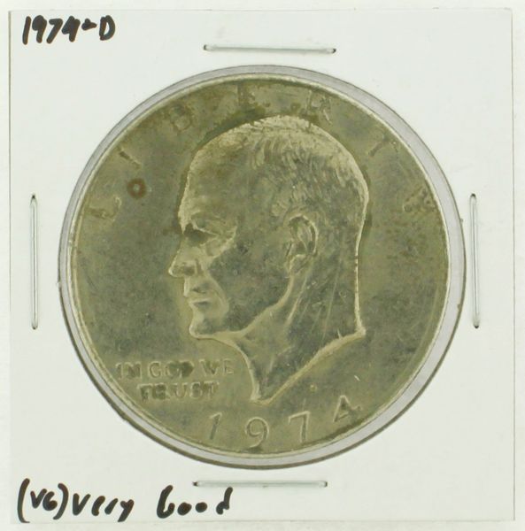 1974-D Eisenhower Dollar RATING: (VG) Very Good N2-3744-02