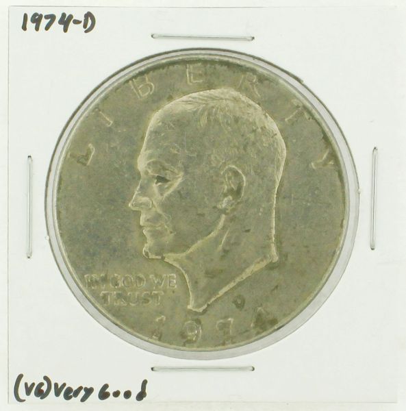 1974-D Eisenhower Dollar RATING: (VG) Very Good N2-3744-04