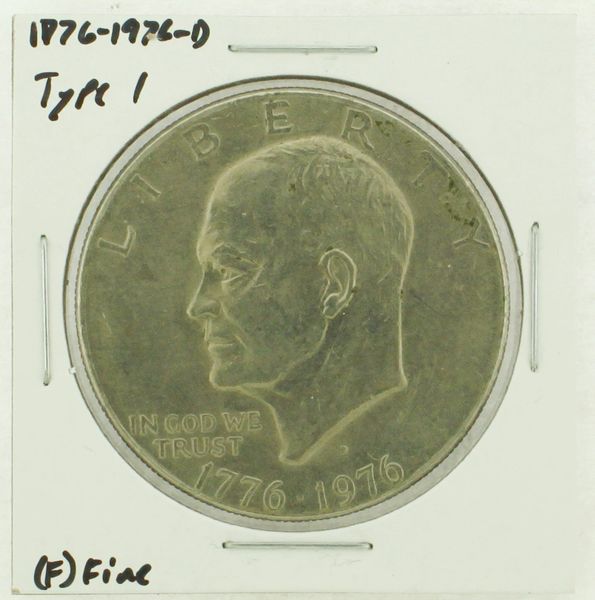 1976-D Type I Eisenhower Dollar RATING: (F) Fine (N2-4044-14)