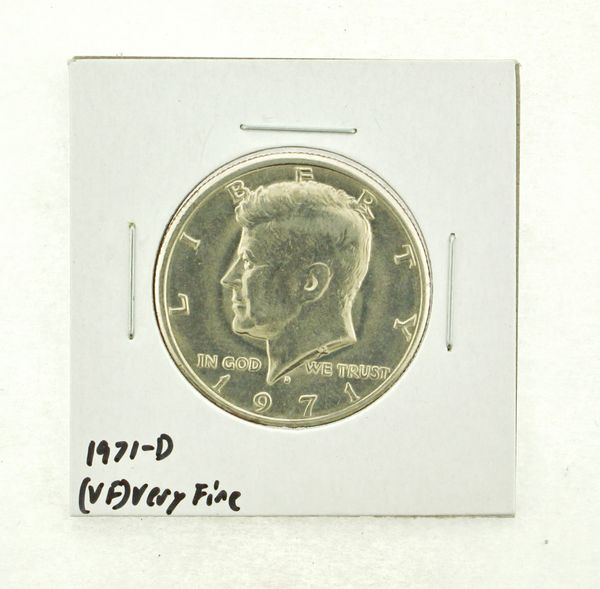 1971-D Kennedy Half Dollar (VF) Very Fine N2-3450-4
