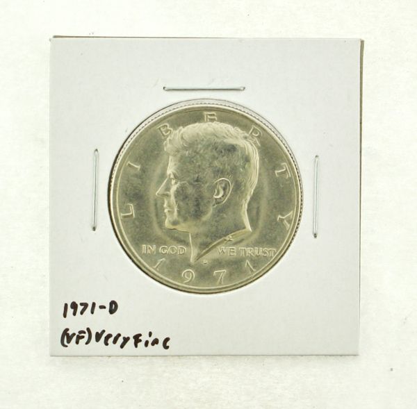 1971-D Kennedy Half Dollar (VF) Very Fine N2-3450-15