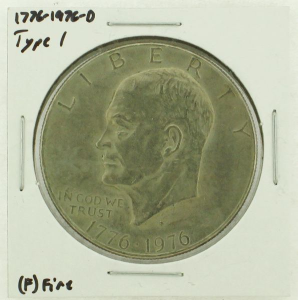 1976-D Type I Eisenhower Dollar RATING: (F) Fine (N2-4044-37)
