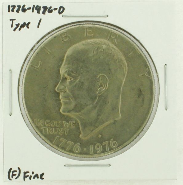 1976-D Type I Eisenhower Dollar RATING: (F) Fine (N2-4044-38)