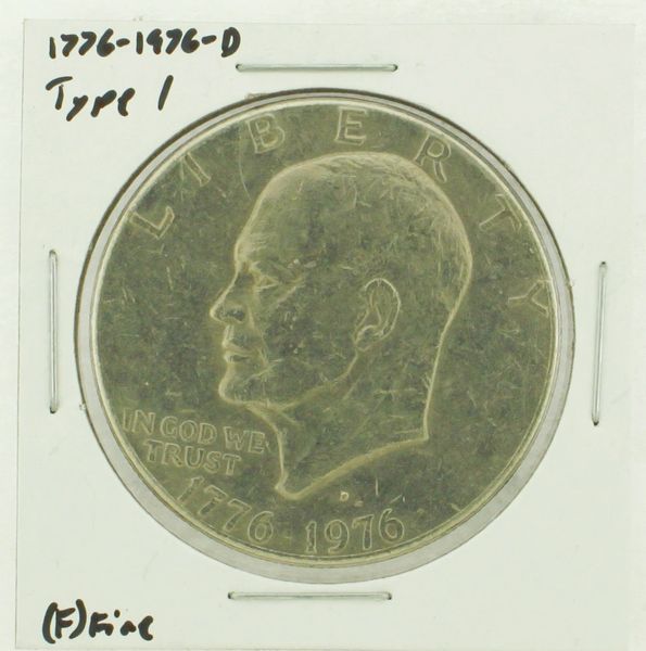1976-D Type I Eisenhower Dollar RATING: (F) Fine (N2-4044-41)