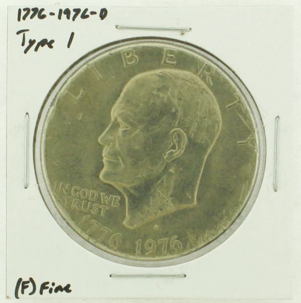 1976-D Type I Eisenhower Dollar RATING: (F) Fine (N2-4044-45)