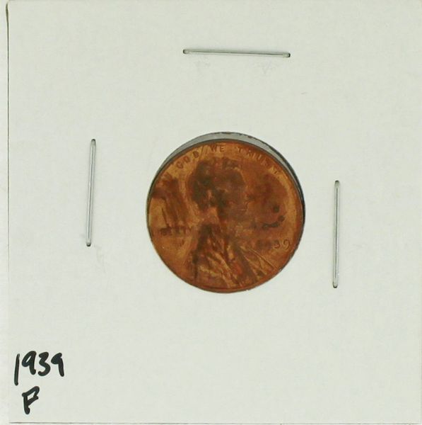 1939 United States Lincoln Wheat Penny Rating (F) Fine