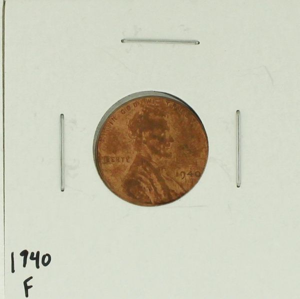 1940 United States Lincoln Wheat Penny Rating (F) Fine