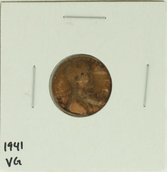 1941 United States Lincoln Wheat Penny Rating (VG) Very Good