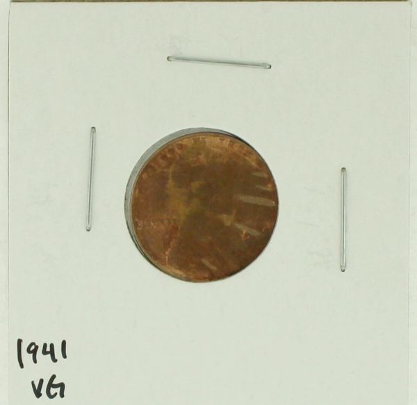 1941 United States Lincoln Wheat Penny Rating (VG) Very Good