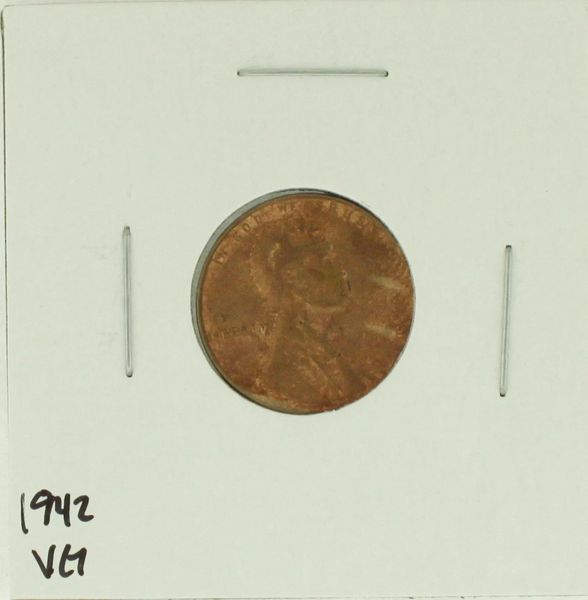 1942 United States Lincoln Wheat Penny Rating (VG) Very Good