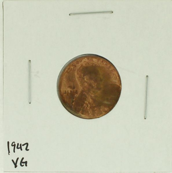 1942 United States Lincoln Wheat Penny Rating (VG) Very Good