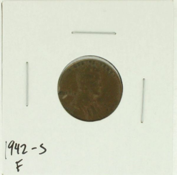 1942-S United States Lincoln Wheat Penny Rating (F) Fine