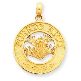 Puerto Rico with Frog Pendant (JC-649)