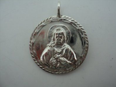 Jesus Medallion With Mary on Back (JC-658)