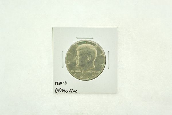 1980-D Kennedy Half Dollar (VF) Very Fine N2-3727